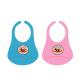 100 % Food Grade Silicone Baby Bibs Customized Color Easy To Roll Up