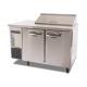 Two Door Salad Bar Refrigerated Work Table With 6 x 1/6 SIZE GN Food Pans Commercial Refrigerator Freezer