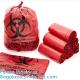 Hospital Grade Biohazard Waste Bags Red Trash Liner With Hazard Symbol For Infectious Waste Disposal. Best Small Lab Can