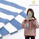 Dye Striped Knit Fabric Spring Skin Friendly Blue And White For Sweatshirt