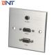 Hot sale aluminum electrical wall mount media panel socket