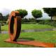 Commercial Outdoor Metal Art Sculpture Luxury Stainless Steel For Decoration