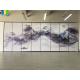 Decorative Landscape Painting Movable Wooden Acoustic Fabric Panels Divider