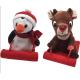 Christmas 0.23M 9.06in Reindeer Stuffed Animal Cute Penguin Stuffed Animal Ski Toy