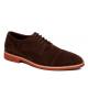 Classic Genuine Leather Casual Shoes , Round Toe Brown Suede Driving Shoes