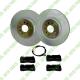 For Aston Martin DB9 & V8 Vantage Front Brake Pads & Rotors Set OEM 4G43-28-10265 4G432810265 7G43-2D007-AA 7G432D007AA