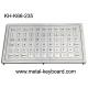 20mA PS2 Rugged Stainless Steel Keyboard 800dpi Panel Mount 66 Keys