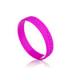 logo embossed text low relief pink custom silicone band bracelets