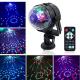 USB Interface Remote Controller LED Crystal Car Small Magic Ball Light Colorful Rotating Stage Effect Lights