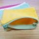 Recycled Cotton Canvas Cosmetic Zipper Bag Mini Size Colorful For Pads Packaging