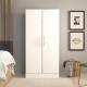 ODM 2 Door MDF Cloth Cupboard Wooden Wardrobe For Bedroom