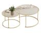 Nordic Style Glass Coffee Table Combo Glass Round Tea Table