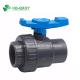 Socket or Threaded DIN Standard PVC M/F Single Union Ball Valve with Type Handle