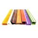 6063 Colorful Powder Coated Aluminium Extrusions Fabricated Profiles Customize