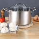 Wholesale Top Seller Kitchen Cooking Steamer Pot Induction Stainless Steel 410 Cookware Soup Pot