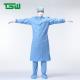 Sterile SMS Disposable Hospital Gowns With Rib Cuff