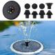 3W Lighted Wall Solar Floating Bird Bath Energy Power Water Garden Pond Fountain Submersible Pump Outdoor With Battery Backup LE