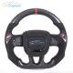Custom Black Alcantara Dodge Carbon Fiber Steering Wheel Carbon Fiber