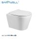 Chaozhou Popular Models CE Sanitary Ware Ceramic Rimless Wall Hung WC Toilet