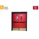 45 mm Thick Double Swing Gal. Steel Fire Safety Door/ Red Color/ Powder Coating Finish