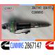 genuine brand new diesel engine CUMMINS QSK19 diesel injector nozzle QSK38 QSK60 fuel injector 2867147 bosch