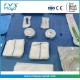 Implantology Sterile Surgical Implant Drape Kit Single Use SMS / PP PE Material