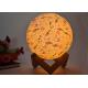 Novelty moon led night light for children fancy lunar lamp  with colorful lighting and remote controller and different s