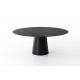 Marble Top Teak Wood Table Round Room Furniture SGS Simple Design 60 Kg