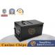 Texas Holdem Gaming Table Customized Countertop Tips Card Metal Cash Box