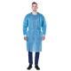 Lab Coat Style Non-woven Fabric Blue Isolation Disposable Operation Gown for Men Women