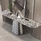 Reflective Elegant Modern Marble Top Console Table With Mirror