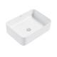 FP46113 Counter Top Basin , White Glazed Rectangle Washroom Wash Basin