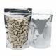 Stand Up Clear Silver Zip Lock Resealable Aluminum Mylar Foil Plastic Packaging Bag