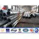 Hot Dip Galvanized Steel Electric Steel Utility Pole For Power Transmission Line