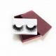 Black Color 3D Mink Eyelashes / Professional False Eyelashes 25mm Thickness