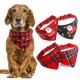 Customized Christmas Dog Bandana Waterproof Cotton Sustainable Bandana