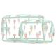 Ice Cream Print Transparent PVC Cosmetic Toiletry Bag