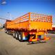 50T Side Tipper Semi Trailer 3 Axle Semi Trailer Mechanical Suspension