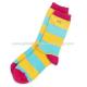Custom Rainbow Design Cotton Women's Happy Socks