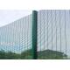 Pvc Coated 358 Wire Mesh Fence 4mm Horizontal Wire 6mm Vertical Wire For Safety