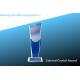 coloured crystal award/crystal tower award/crystal 3D/3D crystal award/3d LASER crystal