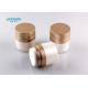 Body Lotion Airless Packaging Cosmetic , Round Plastic Container With Pump