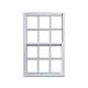 Gray Fibreglass Top Bullet Proof Single Hung Windows with Energy and Anti Theft Features