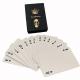 63x88mm 310gsm Playing Cards Poker , Gold Foil Stamping Black Poker Cards