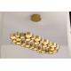 LED Acrylic Gold Resin Creative Chandelier Csutom Color 3000 - 6000K
