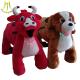 Hansel battery operated plush electric animal design coin operated kids ride machine from china