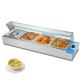 Restaurant Buffet Food Warmer Machine 4 Pans 1170*350*305mm Stainless Steel Table Top