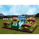 Sunproof Inflatable Obstacle Challenges, Interactive Exterme Games