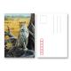 Lifelike Animal Dinosaur 3D Lenticular Postcard 12x17cm Customized Theme Pictures