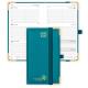 FSC Small Academic Planner Pacific Green With Vertical Hourly Schedule